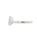 Pear Cut 1.01ct Diamond, Platinum Ring
