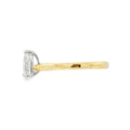 Pear Cut 0.90ct Diamond, 18ct Yellow Gold Ring