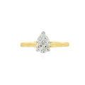Pear Cut 0.90ct Diamond, 18ct Yellow Gold Ring