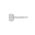 Oval Cut 1.01ct Diamond, Platinum Ring