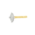 Marquise Cut 0.70ct Diamond, 18ct Yellow Gold Ring