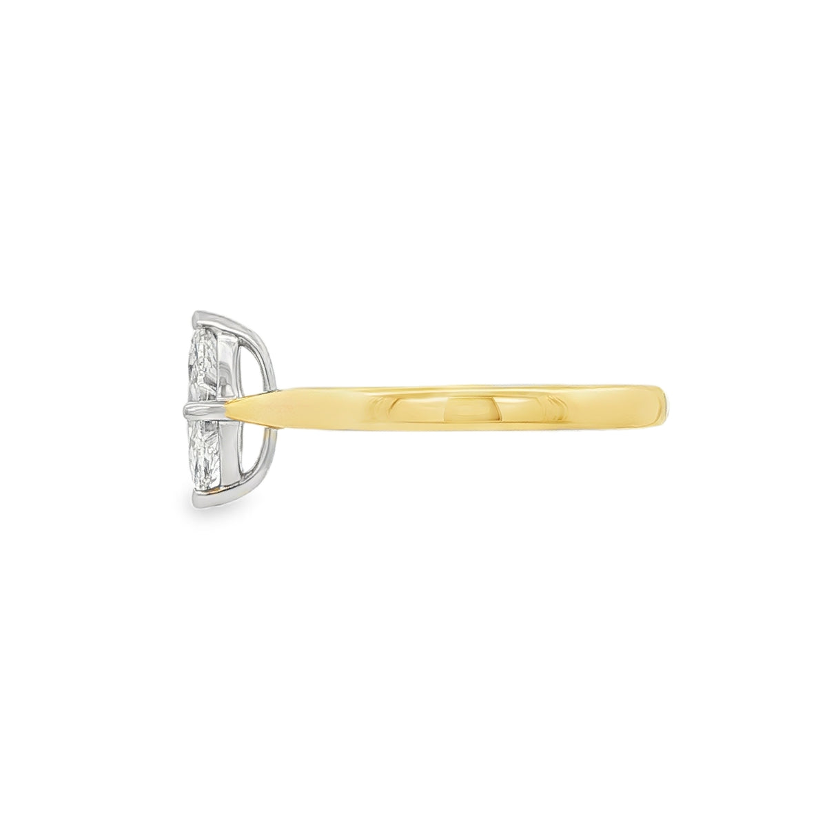Marquise Cut 0.70ct Diamond, 18ct Yellow Gold Ring