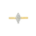 Marquise Cut 0.70ct Diamond, 18ct Yellow Gold Ring
