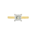Princess Cut 1.01ct Diamond, 18ct Yellow Gold Ring