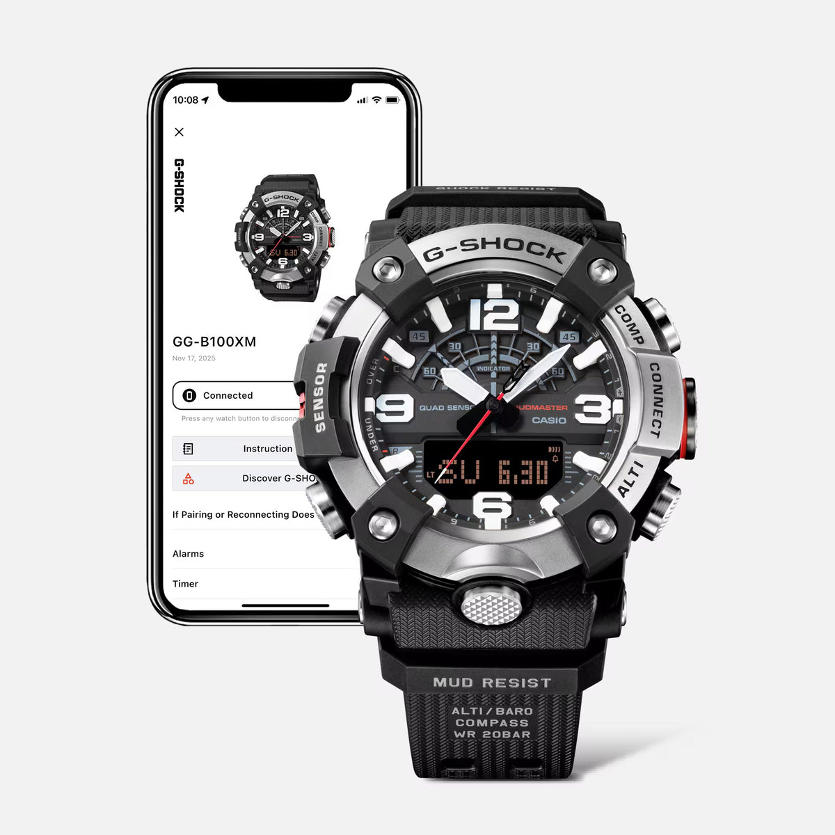 G-SHOCK Master of G Mudmaster Metal Bezel GG-B100XM-1AER