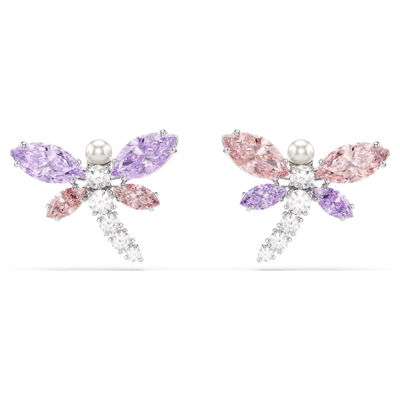 Swarovski Ariana Grande x Mixed cuts, Dragonfly, Multicoloured, Rhodium plated