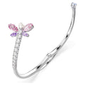 Swarovski Ariana Grande x Mixed cuts, Dragonfly, Multicoloured, Rhodium plated bangle