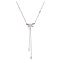 Swarovski Ariana Grande x Mixed cuts, Dragonfly, Multicoloured, Rhodium plated necklace