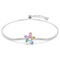 Swarovski Ariana Grande x Mixed cuts, Flower, Multicoloured, Rhodium plated bracelet