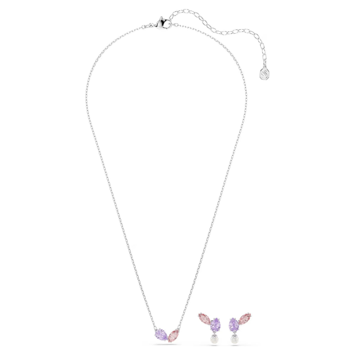 Swarovski Ariana Grande x Mixed cuts, Multicoloured, Rhodium plated set