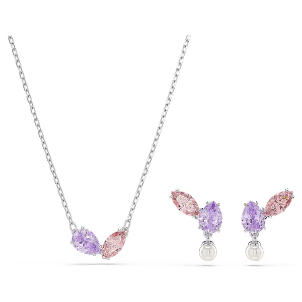 Swarovski Ariana Grande x Mixed cuts, Multicoloured, Rhodium plated set