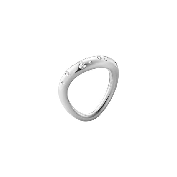 Georg Jensen Offspring Ring, Sterling Silver & Diamond