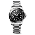 Longines HydroConquest Black 39mm Steel Bracelet Watch L3.779.4.56.6