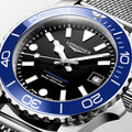 Longines HydroConquest Blue & Black 39mm Steel Mesh Bracelet Watch L3.779.4.90.6