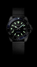 Longines HydroConquest Blue & Black 39mm Steel Mesh Bracelet Watch L3.779.4.90.6