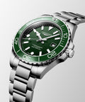 Longines HydroConquest Green 42mm Steel Bracelet Watch L3.788.4.06.6