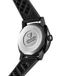 Nivada Grenchen Depthmaster Numerals, Black & Green, Rubber Tropic Strap 39mm Watch 14135A01