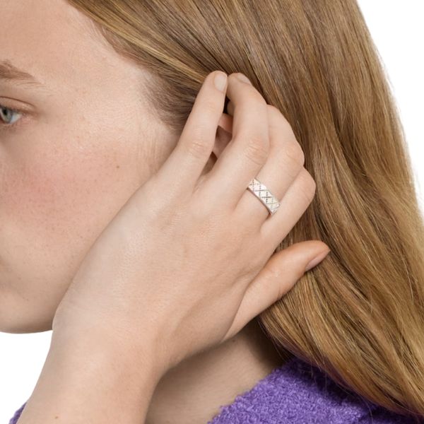 Gucci Diamante 6mm Silver Ring