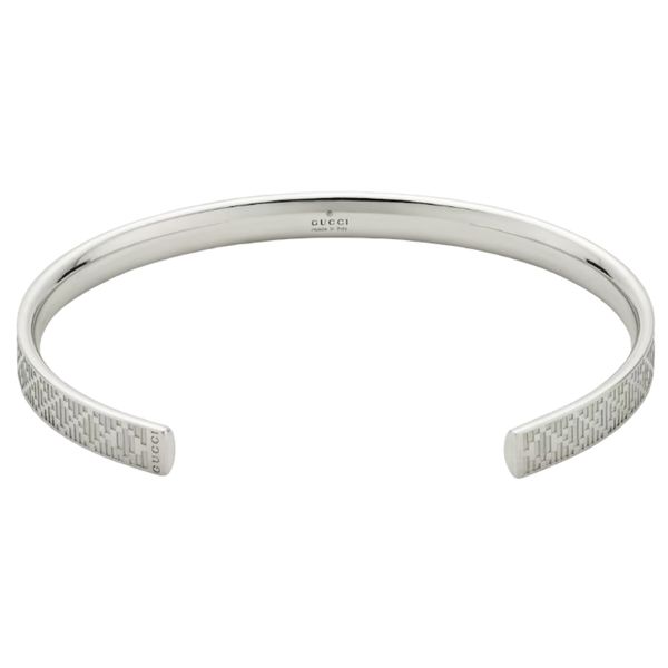 Gucci Diamante Cuff Silver Bangle