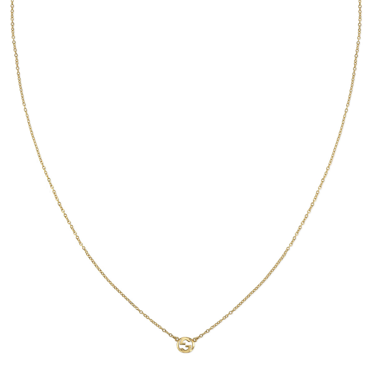 Gucci Interlocking 18ct Yellow Gold Pendant