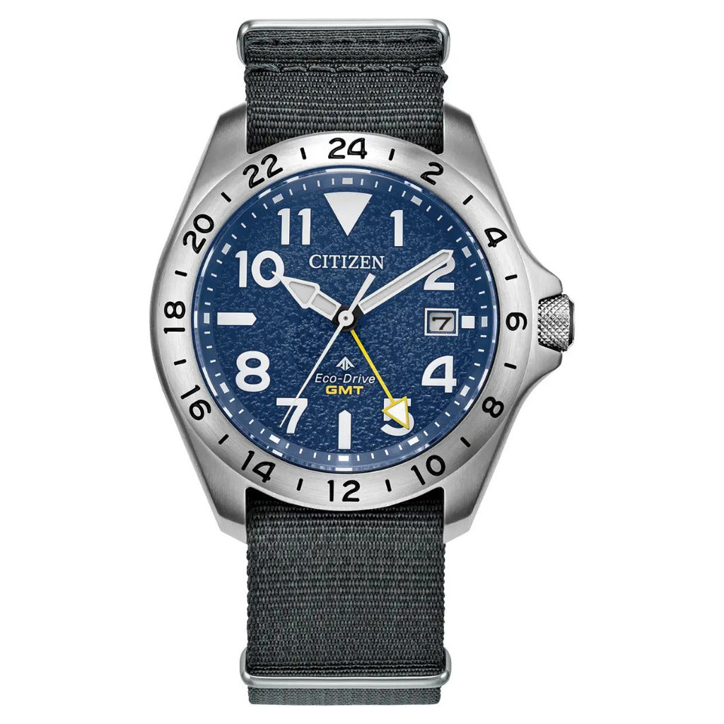 Citizen Promaster Land GMT, 39mm Blue Dial Watch BJ7150-09L