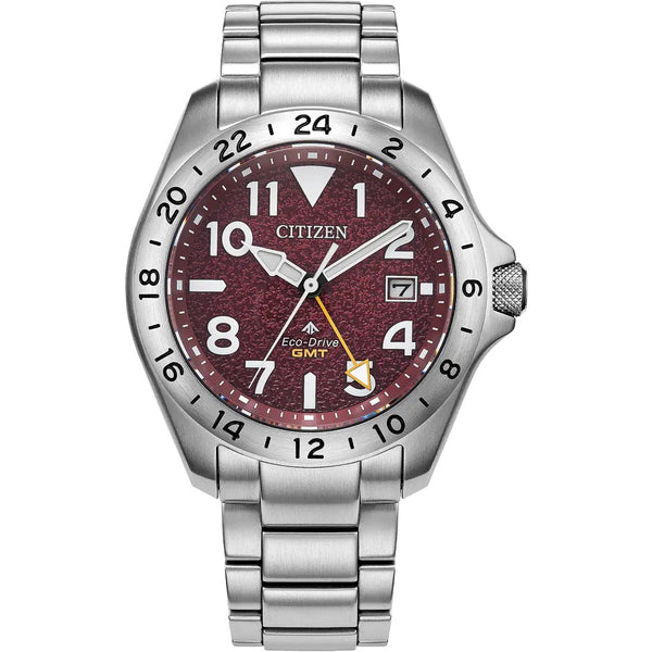 Citizen Promaster Land GMT, 39mm Red Watch BJ7150-50W