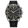 Citizen Eco-Drive Chronograph Sport, 43mm Black Rubber Strap Watch CA4730-08E