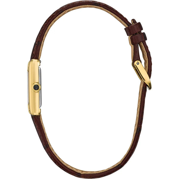 Citizen Eco-Drive Fio Roma, 24x17mm Gold & Brown Watch EG2797-13A