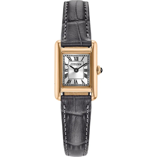 Citizen Eco-Drive Fio Roma, 24x17mm Rose & Grey Watch EG2799-18W