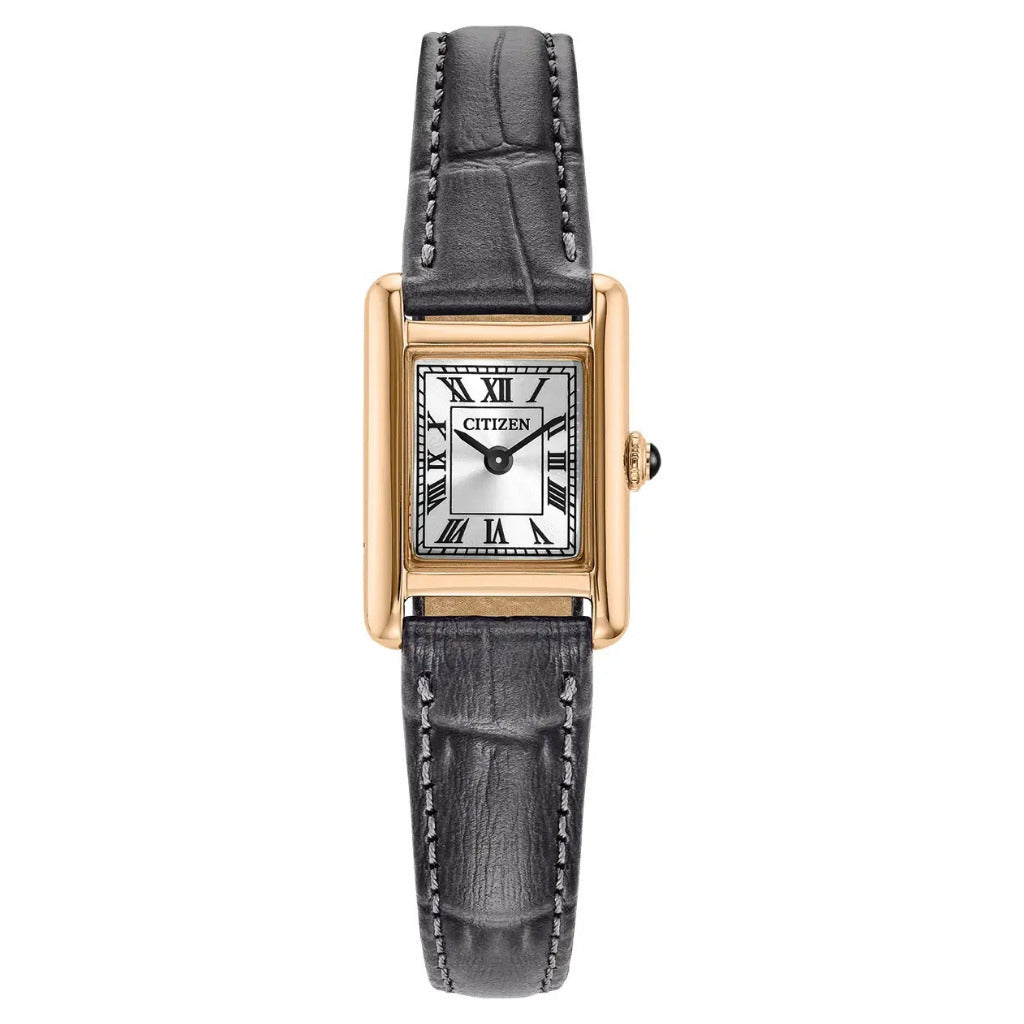 Citizen Eco-Drive Fio Roma, 24x17mm Rose & Grey Watch EG2799-18W