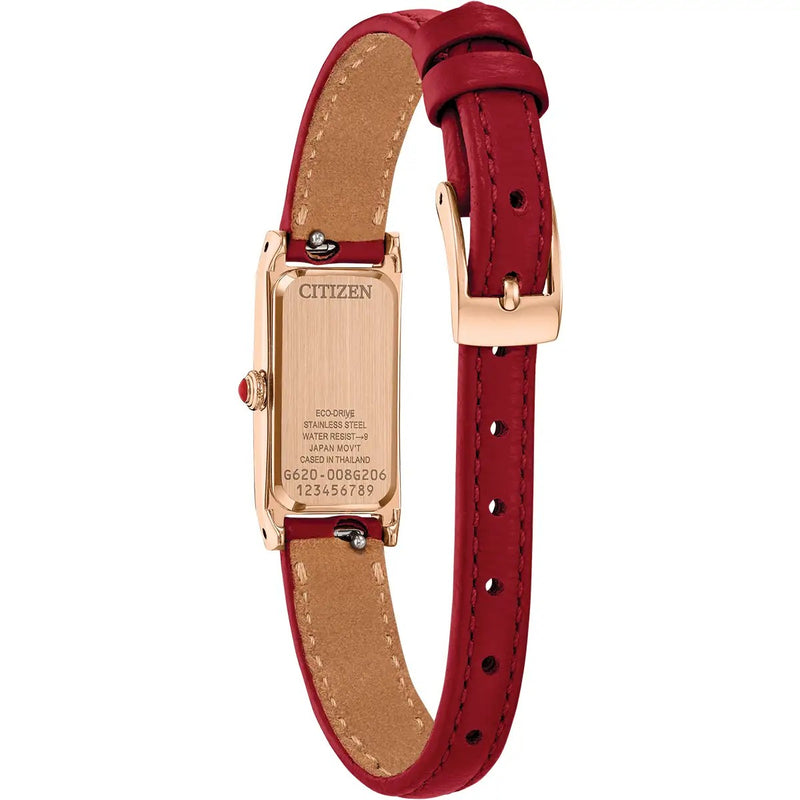 Citizen Eco-Drive Fio, 14x30mm Rose & Red Watch EG7123-01A