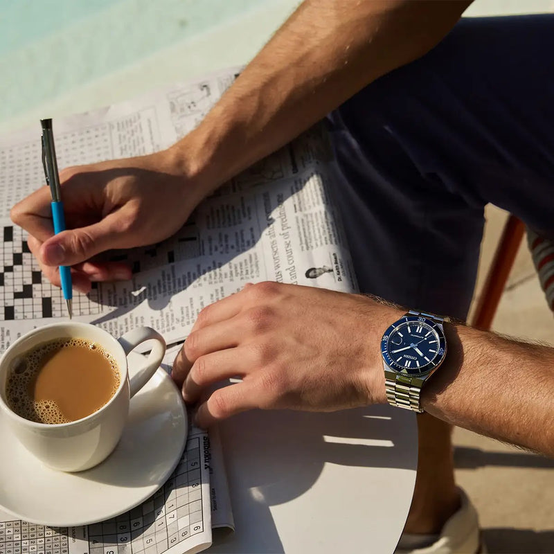 Citizen Tsuyosa Shore Automatic, 40mm Blue Dial Watch NJ0230-59L