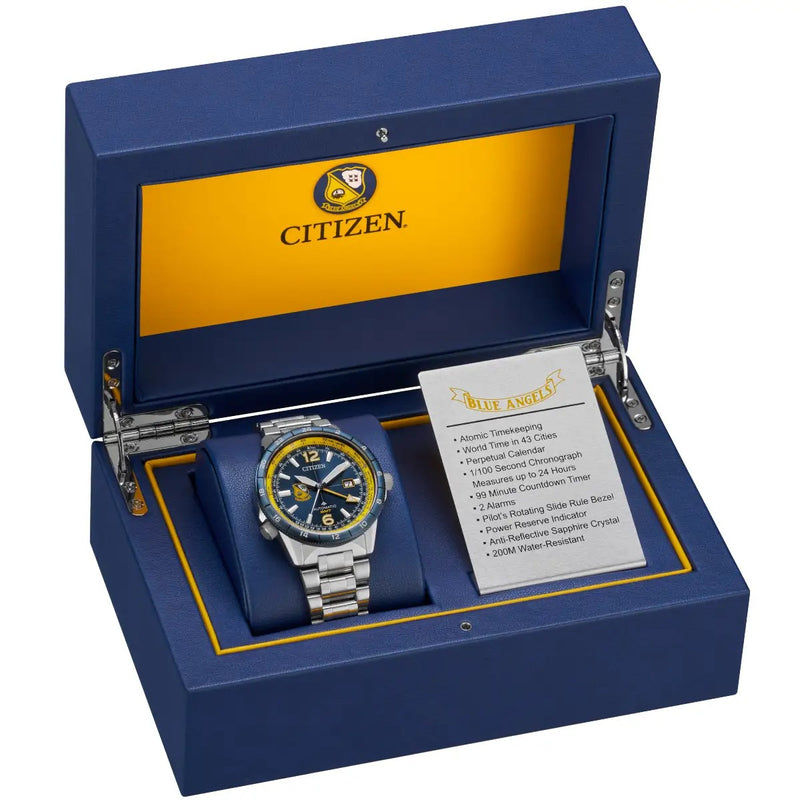Citizen Blue Angels Promaster Air Automatic GMT, 44.5mm Blue Dial Limited Edition Watch NB6044-54L