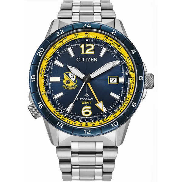 Citizen Blue Angels Promaster Air Automatic GMT, 44.5mm Blue Dial Limited Edition Watch NB6044-54L