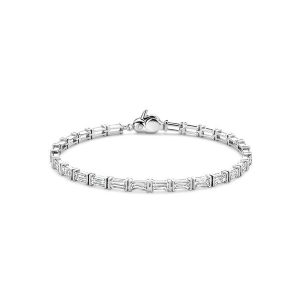 Ti-Sento Baguette Tennis Bracelet 23041ZI