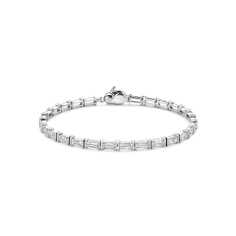 Ti-Sento Baguette Tennis Bracelet 23041ZI
