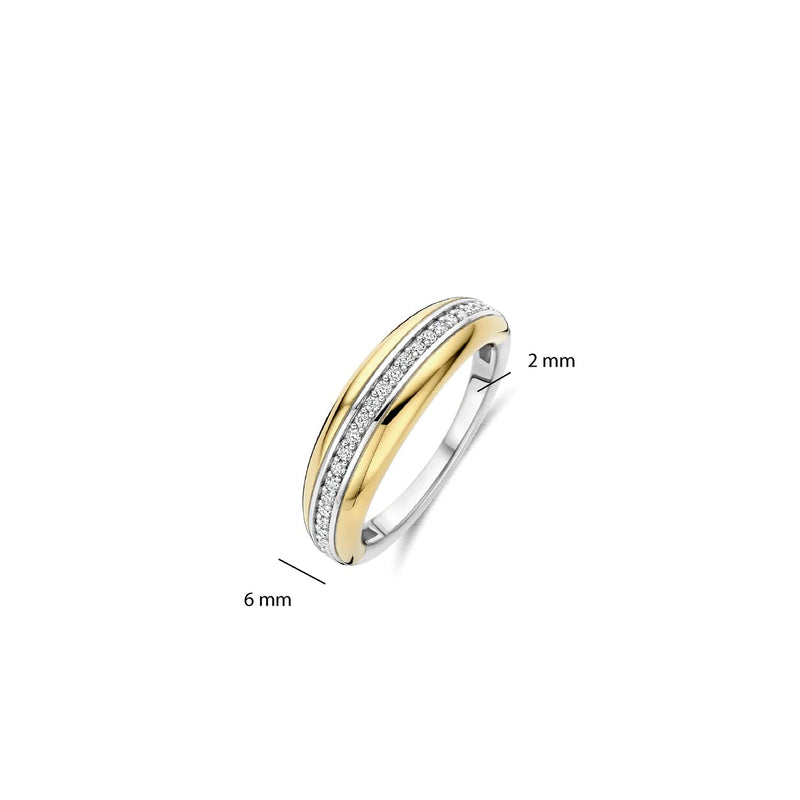 Ti-Sento Layered Zirconia Ring 12406ZY