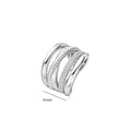Ti-Sento Zirconia Structure Ring - L model 12421ZI