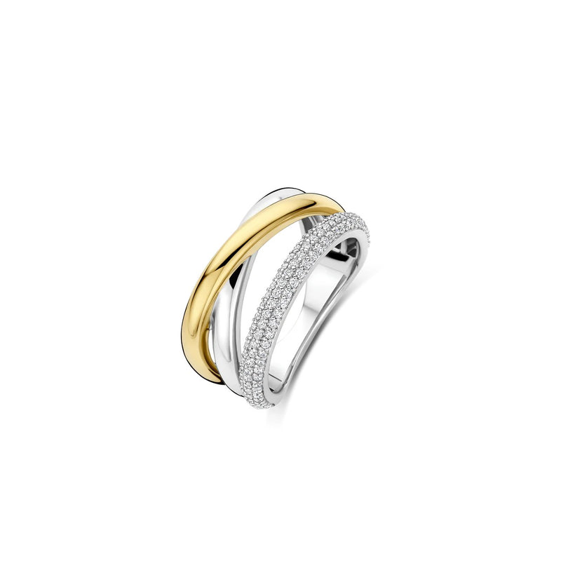 Ti-Sento Zirconia Structure Ring - M model 12422ZY