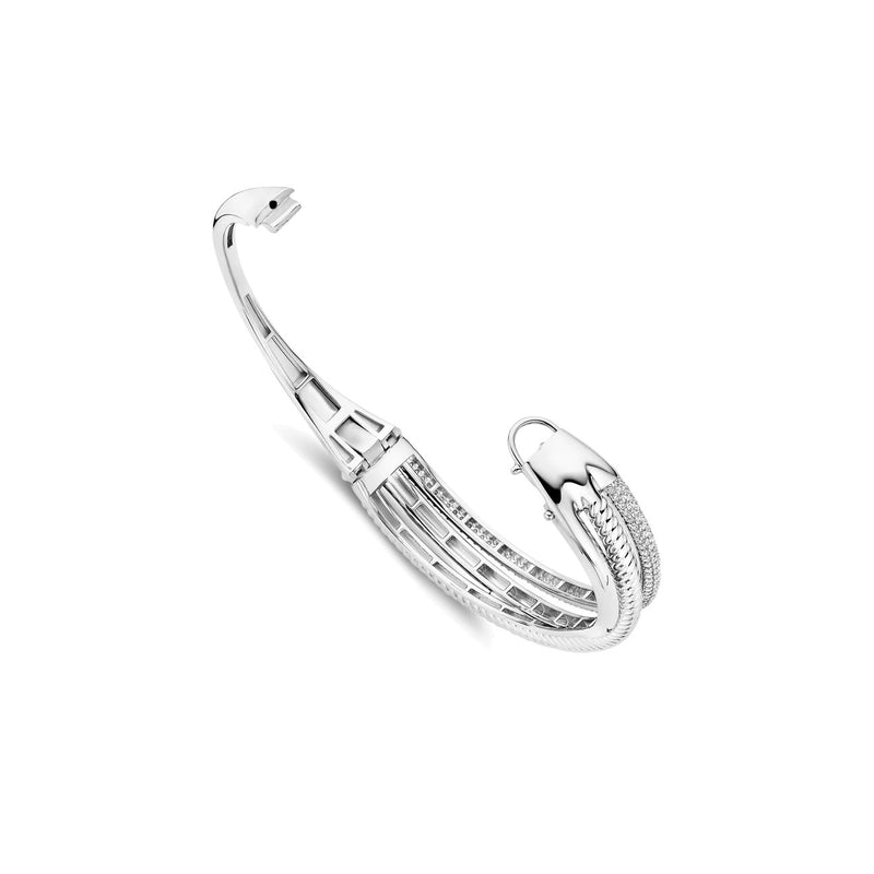 Ti-Sento Zirconia Structure Bangle 23094ZI