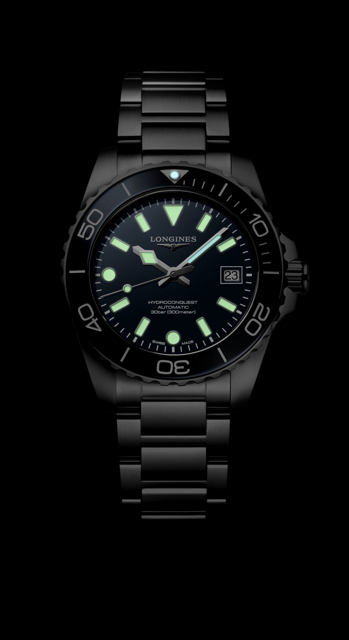 Longines HydroConquest Blue 39mm Steel Bracelet Watch L37794966