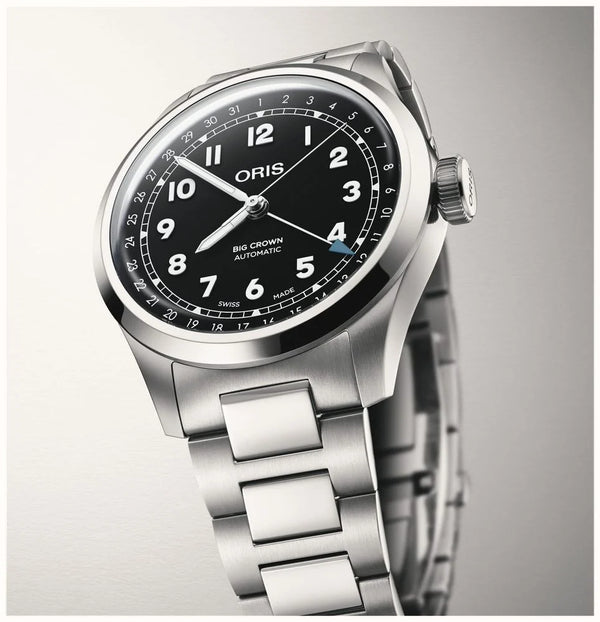 Oris Big Crown Pointer Date Black 40mm Watch 01 754 7798 4064-07 8 20 06