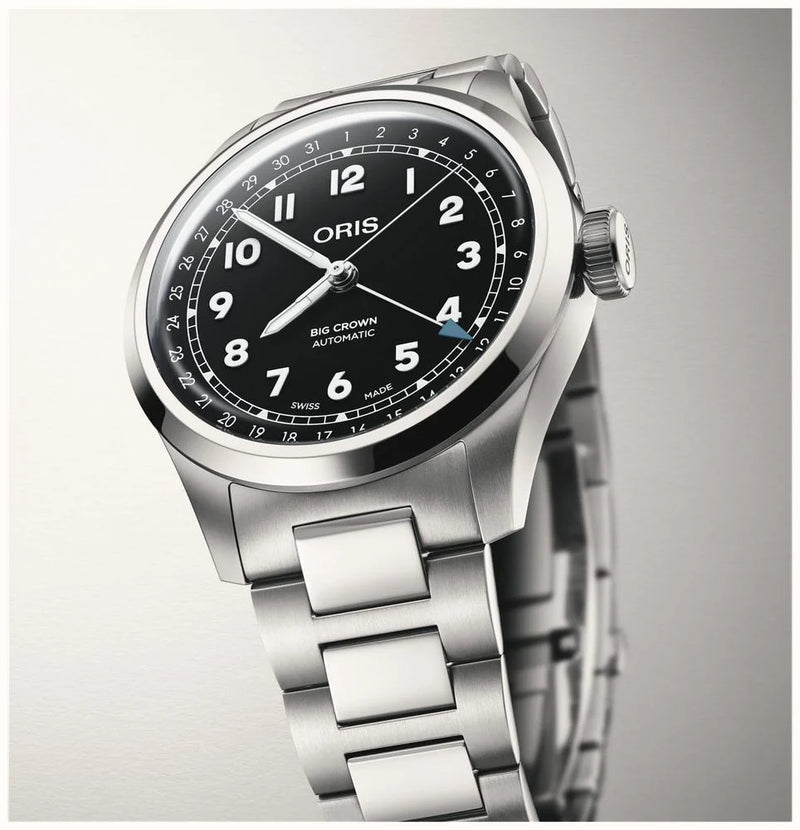 Oris Big Crown Pointer Date Black 40mm Watch 01 754 7798 4064-07 8 20 06