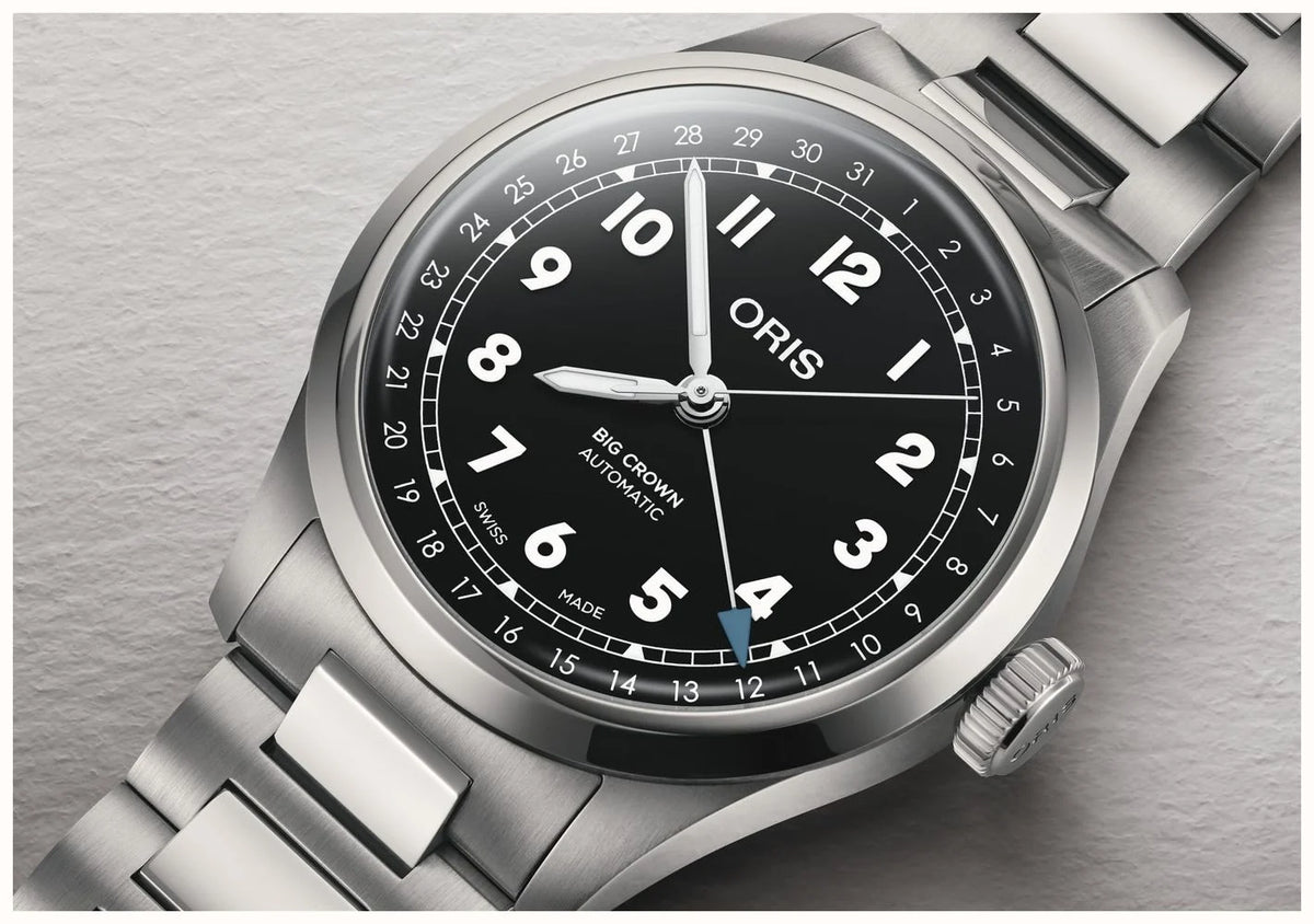 Oris Big Crown Pointer Date Black 40mm Watch 01 754 7798 4064-07 8 20 06