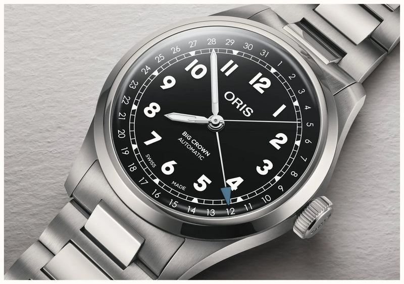 Oris Big Crown Pointer Date Black 40mm Watch 01 754 7798 4064-07 8 20 06