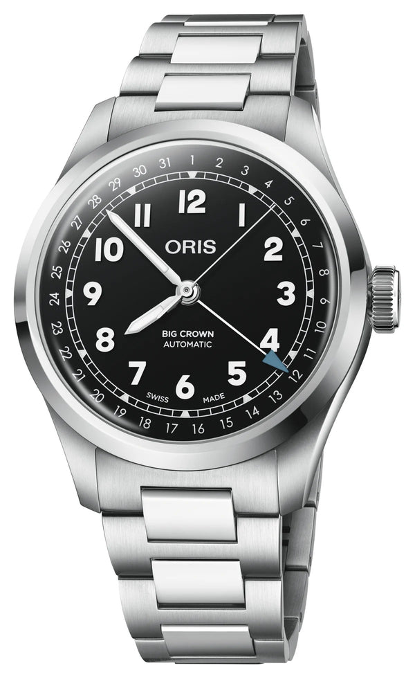 Oris Big Crown Pointer Date Black 40mm Watch 01 754 7798 4064-07 8 20 06
