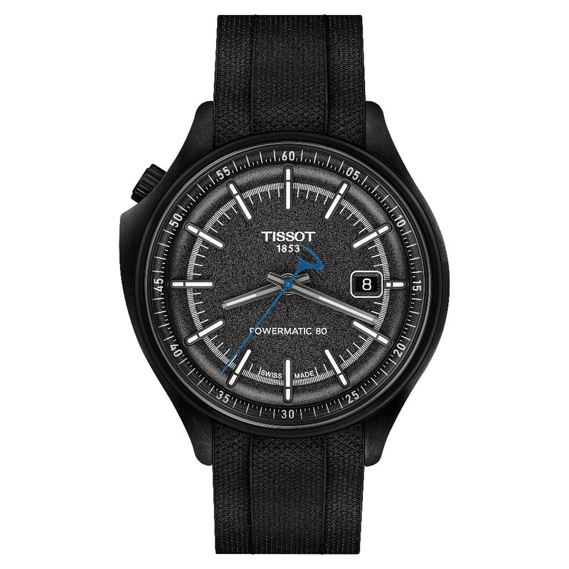 Tissot Pinarello Powermatic 80, Carbon Fibre 43mm Watch T1624089706100