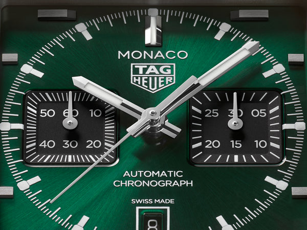 Tag Heuer Monaco Chronograph Titanium Green 39mm Automatic Watch CDW2180.FC8360