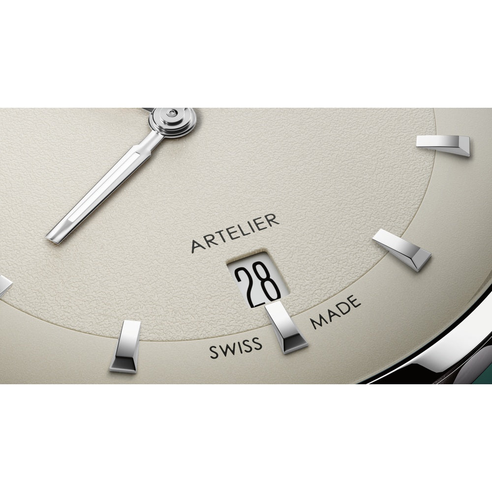Oris Artelier Date, 38mm White Dial Leather Strap Watch 01 733 7810 4051-07 6 20 17FC