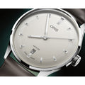 Oris Artelier Date, 38mm White Dial Leather Strap Watch 01 733 7810 4051-07 6 20 17FC